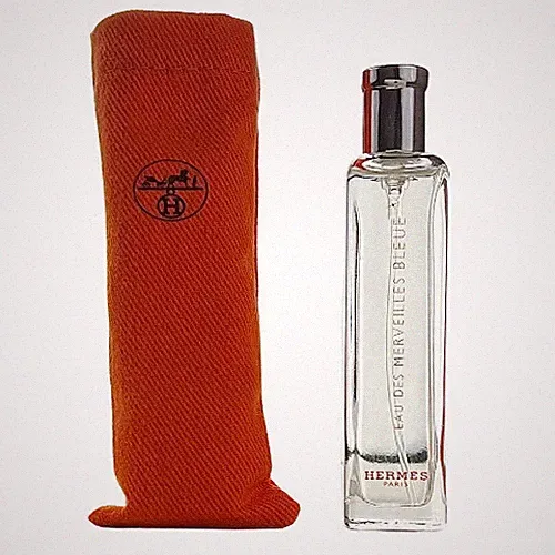 Eau des Merveilles Bleue by Hermes 0.5 oz Travel Spray Perfume for Women New