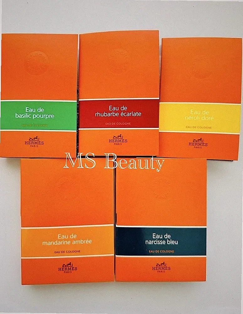 Hermès Unisex Perfume Collection Samples 2ml Each (5pcs)