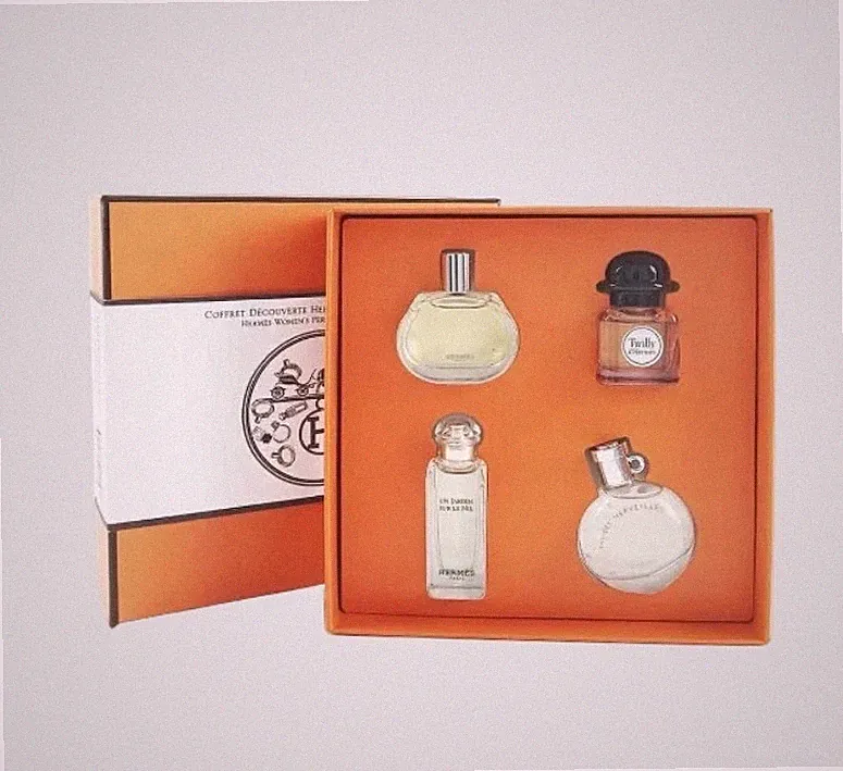 Hermes Mini Fragrance Replica Discovery Gift Set Perfume(4pcs x 7.5ml)