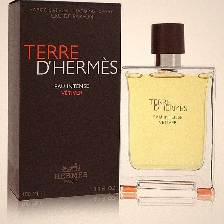 Terre D'hermes Eau Intense Vetiver By Hermes Eau De Parfum Spray 3.3oz/100ml Men